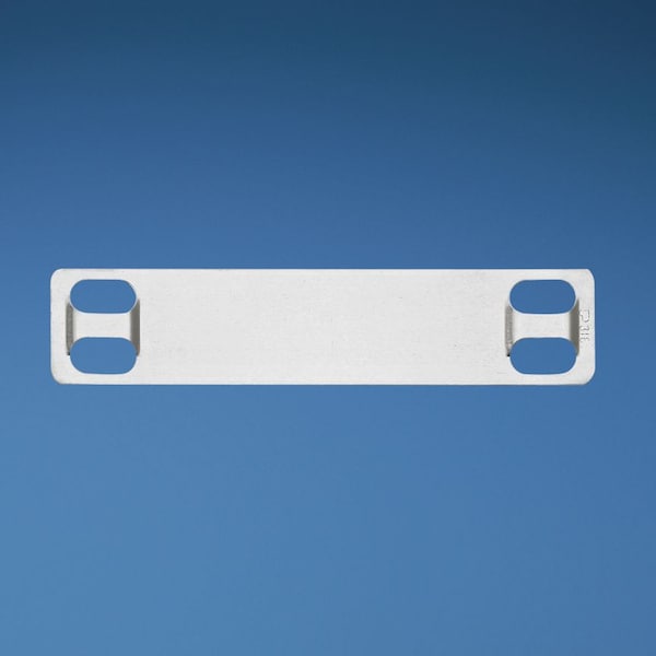 Panduit Marker Plate, 304 SS, 4 Hole, 3.5" x .75" x, MMP350H-M, PK 1000 MMP350H-M - main
